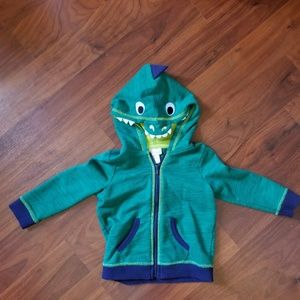Dinosaur zip up hoodie